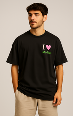 "I 💖 Medina" Islamic Oversize T-Shirt for Men - Premium Cotton