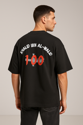 Khalid ibn al-Walid Oversize Islamic T-Shirt (Black)