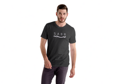 "Sabr" Islamic T-Shirt for Men - Arabic & English Design, Premium Cotton, Round Neck